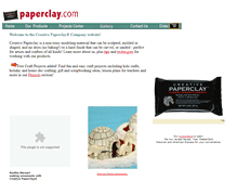 Tablet Screenshot of paperclay.com